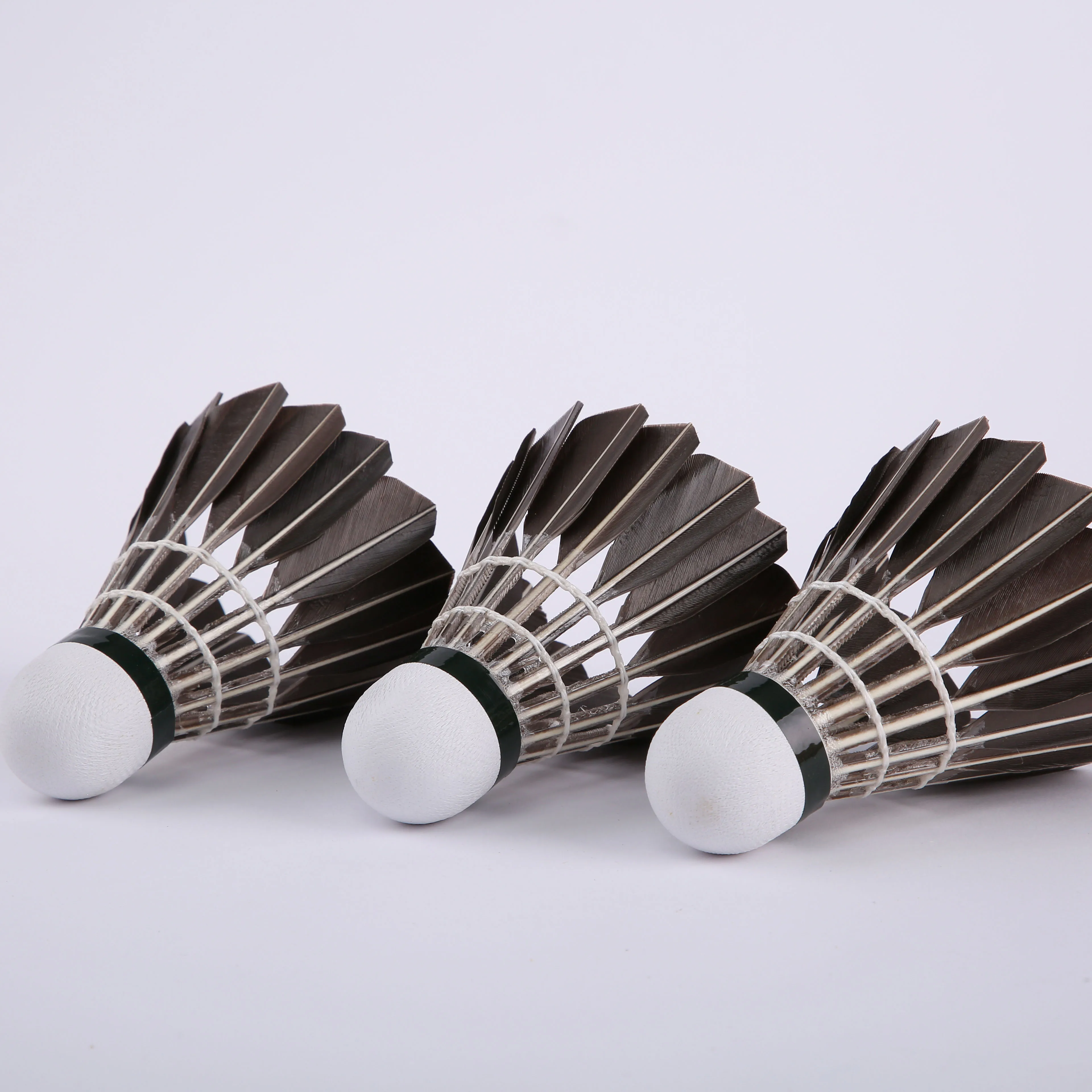 
hot sale OEM badminton ball cheap goose feather shuttlecock 