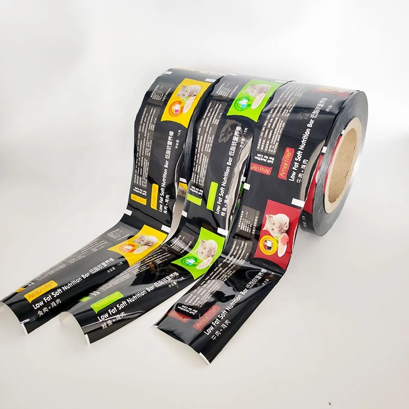 Custom potato chips packaging film roll laminating plastic metalized printed packing film roll for food