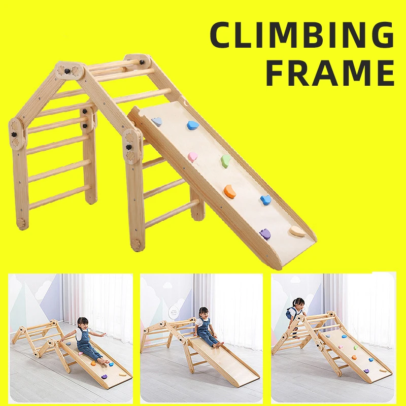Wg Kids Climbing Triangle Cube Arch Frame Climbing Equipment For Toddler