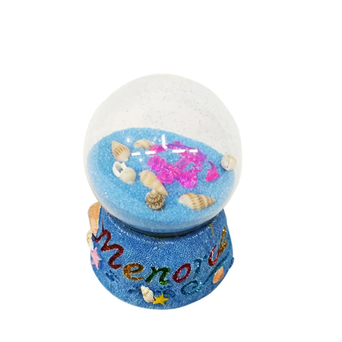 Mallorca & Menorca Souvenir Snow Globe With Sands and Plastic Accessory