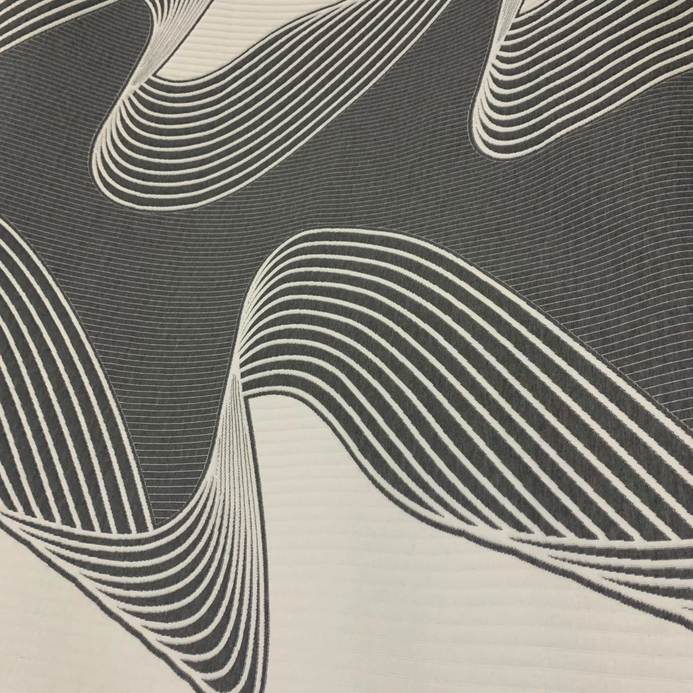 2021 new design double sided jacquard heather grey knitted mattress fabric
