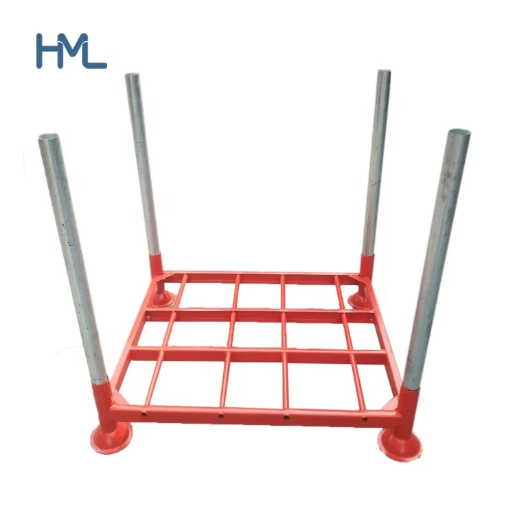 Складское Оборудование Оцинкованная прочная логистическая труба штабелирование холодного хранения Гальванизированный пост стальной поддон