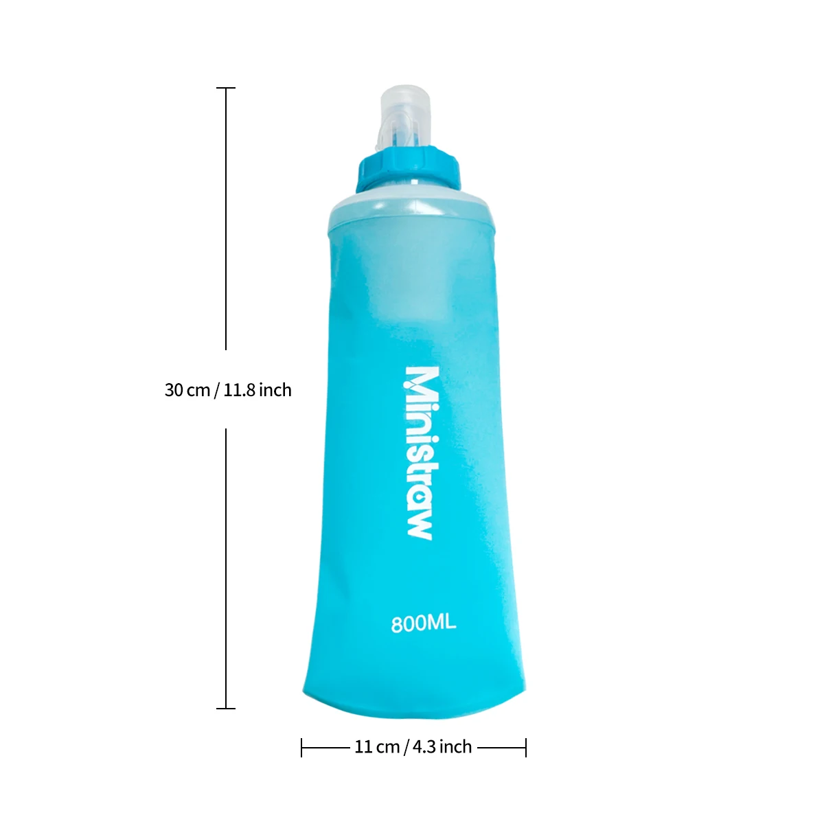 500ml TPU Soft drink bottle Foldable water bag flask Travel bottle Outdoor water filter straw