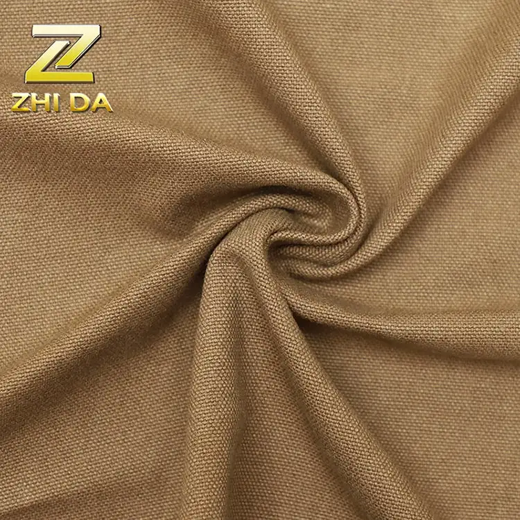 China best fabric supplier 16 oz  stone washed canvas fabric for canvas bags