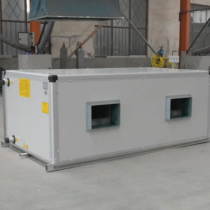 Ceiling air handling unit  fresh air purification conditioning with finned heat exchanger