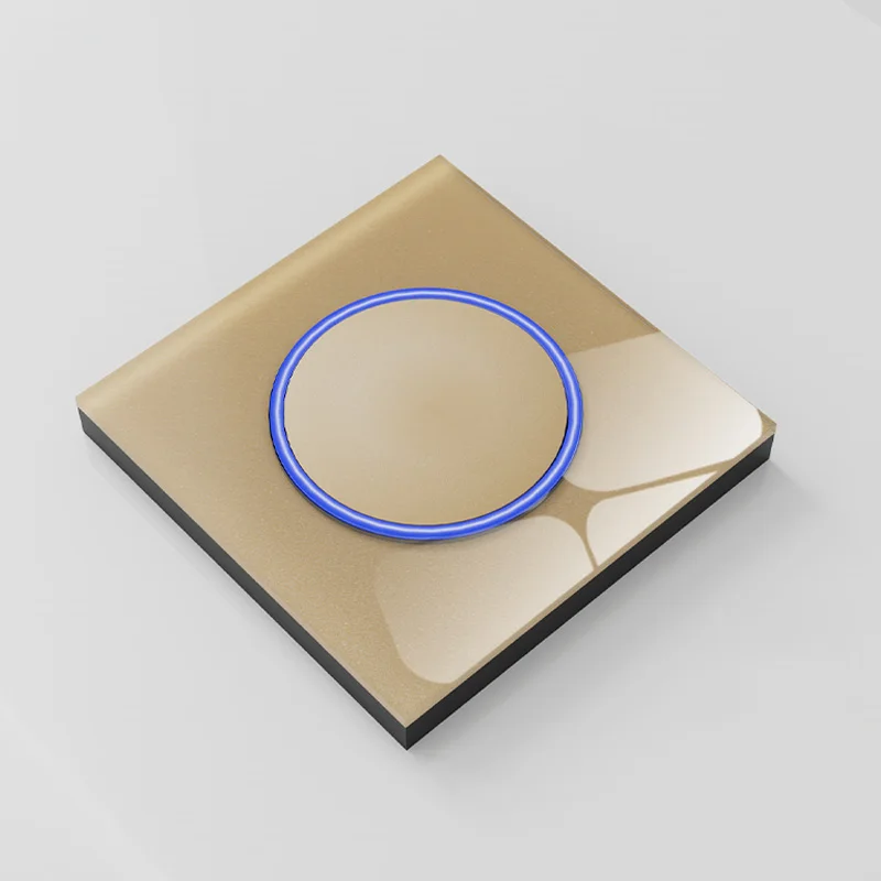 YINKA High Quality 2023 New Design Hotel Black Glass Switch Multifunction Intermediate Switch Multi-control Wholesale Price UK