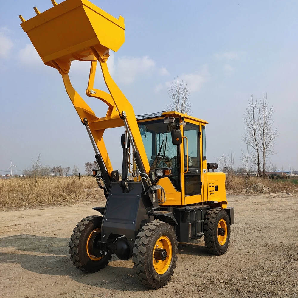 High Quality Custom Sale Front Compact Loader Excavator With Forks Hydraulic Articulated Loader