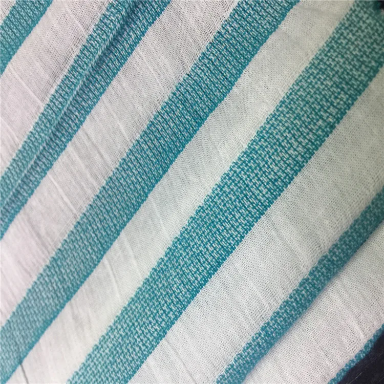 Shaoxing supplier high quality 100% cotton yarn dyed stripe fabrics for clothing