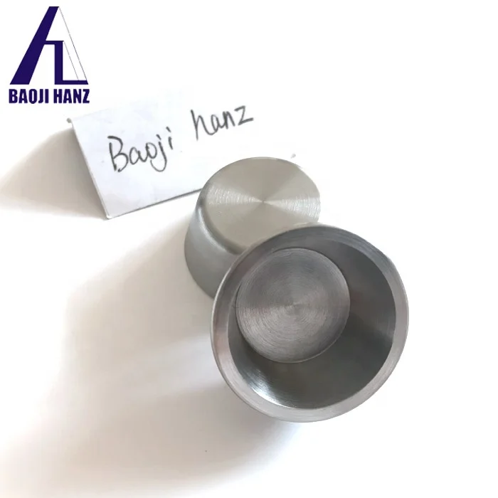 Long lifetime melting pots Vacuum coating engineering 99.95% W tungsten crucibles liners for sale