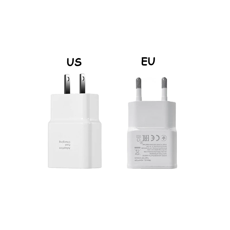EU Plug White Black 5V 2A 1 Port USB Wall Charger Power Travel Adapter for samsung S6 S7 S8