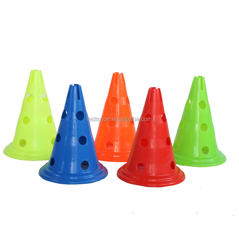 30cm round bottom mark barrel with hole triangle cone football training equipment sport equipment fitness accessories