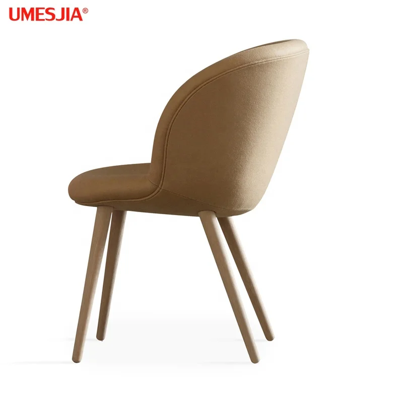 
Modern Dining room furniture Capri Multi Wood Chair Nordic designer creative Wood legs dining chair Velvet fabric 