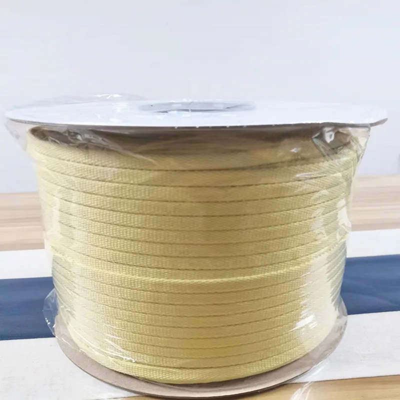 Glass Tempering Furnace Roller Rope High Temperature Aramid Rope Fire  Roller Rope