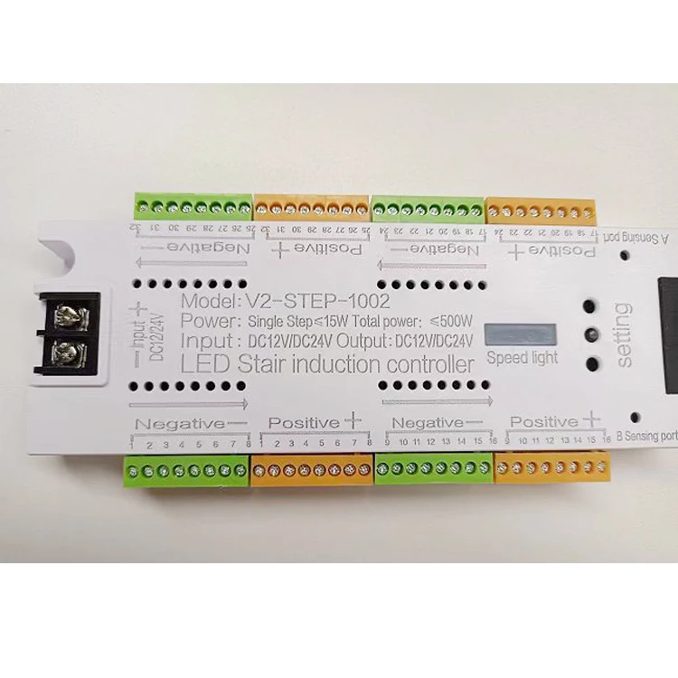 12v 24v Stairs Step Strip Light Controller PIR motion sensor led controller for smart staircase step way strip lighting auto