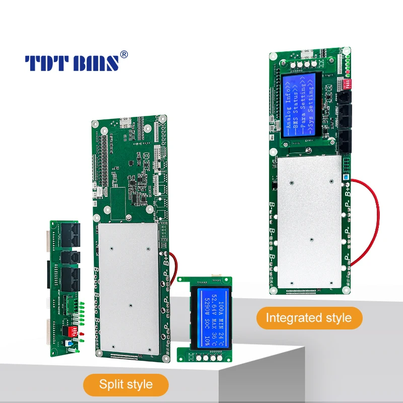 Инвертор TDT BMS RS485 RS232 CAN 100a 150a 200a bms lifepo4 16S 48v smart