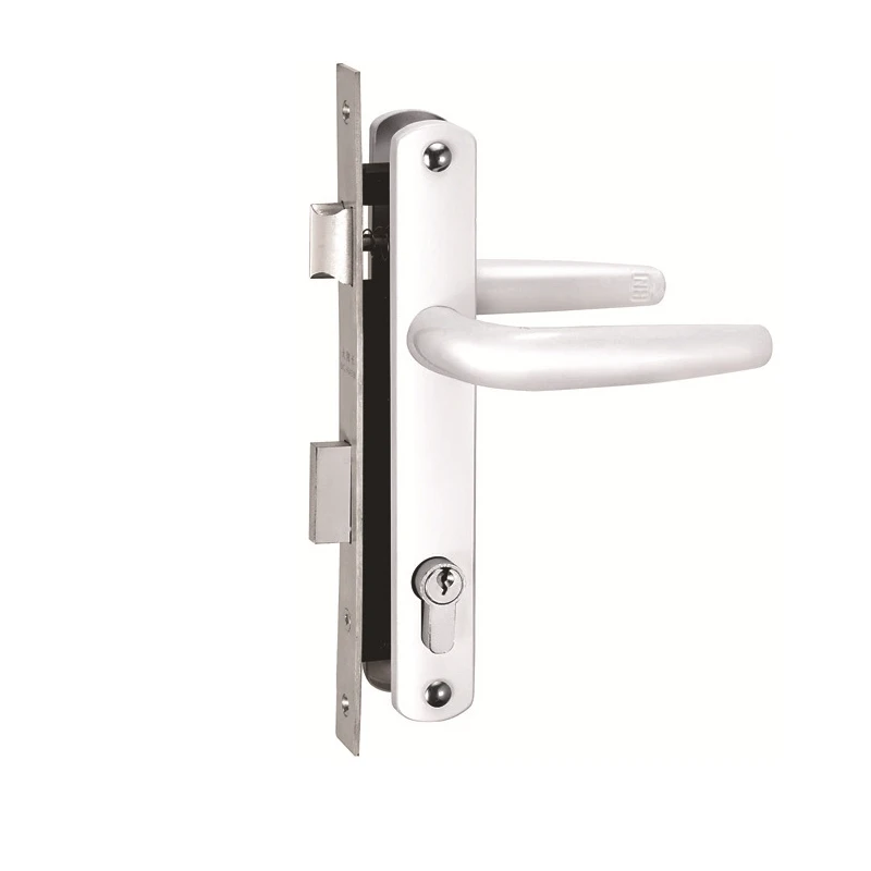 Factory Supply Lockset Mortise Narrow Gate Use Sliding Luxury Aluminum Door Lock Handle