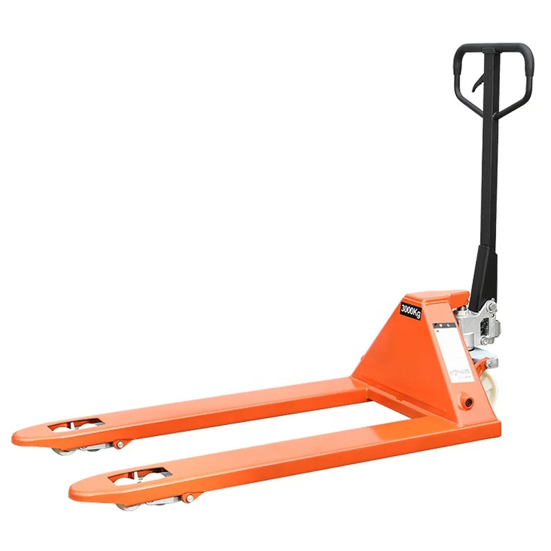 1T 2T 3T Nylon Wheel Manual Hydraulic Hand Pallet Truck Forklift Pallet Jack Load Truck