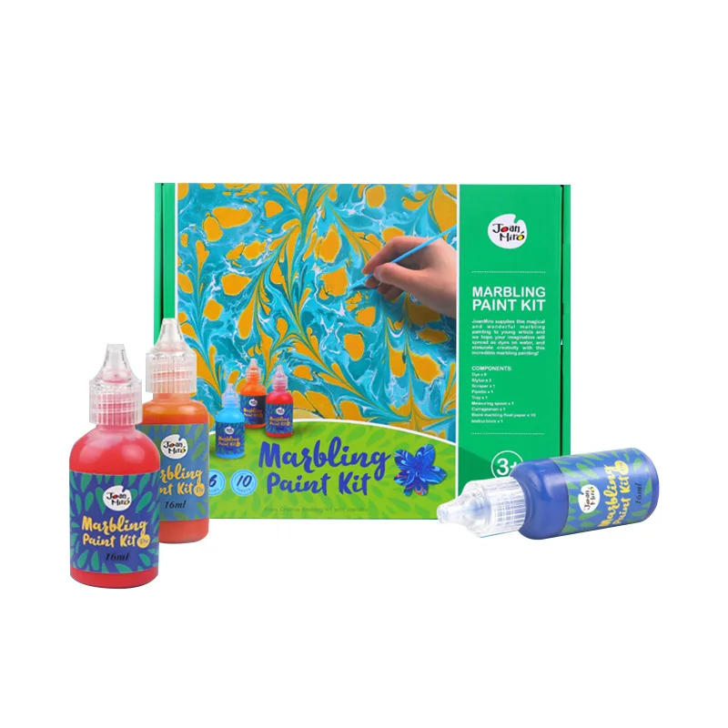 Хит продаж, Набор для творчества 6 цветов, Мраморная краска, Набор для творчества для детей