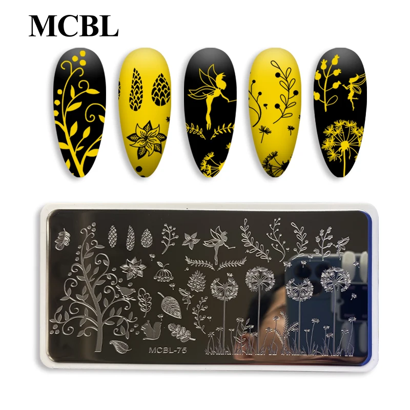 New Products Cartoon Flower 3d Custom Nail Stamping Plates Metal Plate Design Stamp Nail Stamping Plate Set