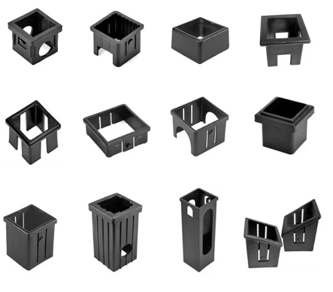 GYM Equipment Accessory Barbell Support Nylon Plate protection Gasket Hollow Reducer Plastic square Tube Bushing