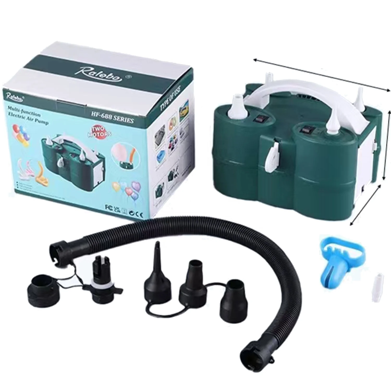 NEW High Performance Portable Electric Balloon Pump Balloon Blowing Tool Inflate