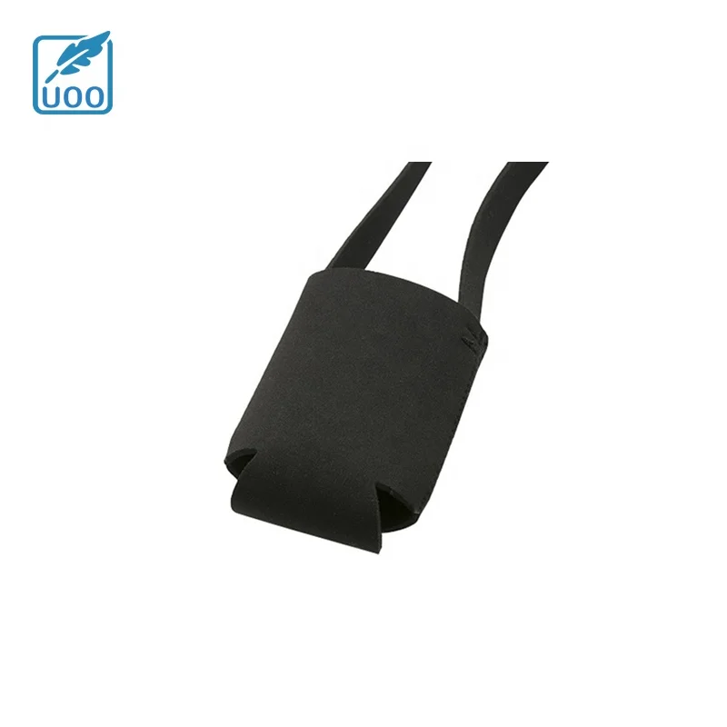 UOO Sublimation Neoprene Blank Folded Bottom 12OZ Short Can Cooler with Strap