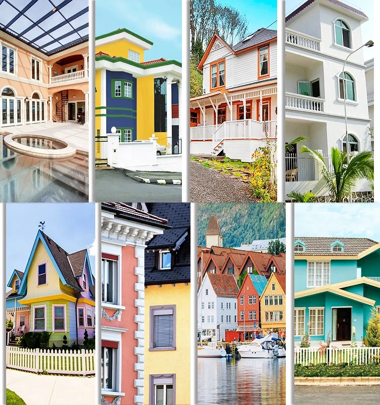 FOREST Brand Design Outside Anti Crack Modern Building House Outdoor Liquid Spray Coating Exterior Acrylic Wall lacquer Paints