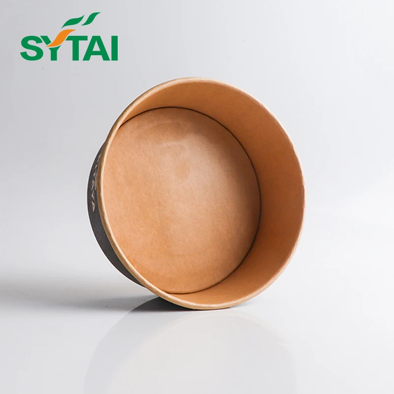 Disposable Eco-friendly Personalized Kraft Paper Salad Bowl