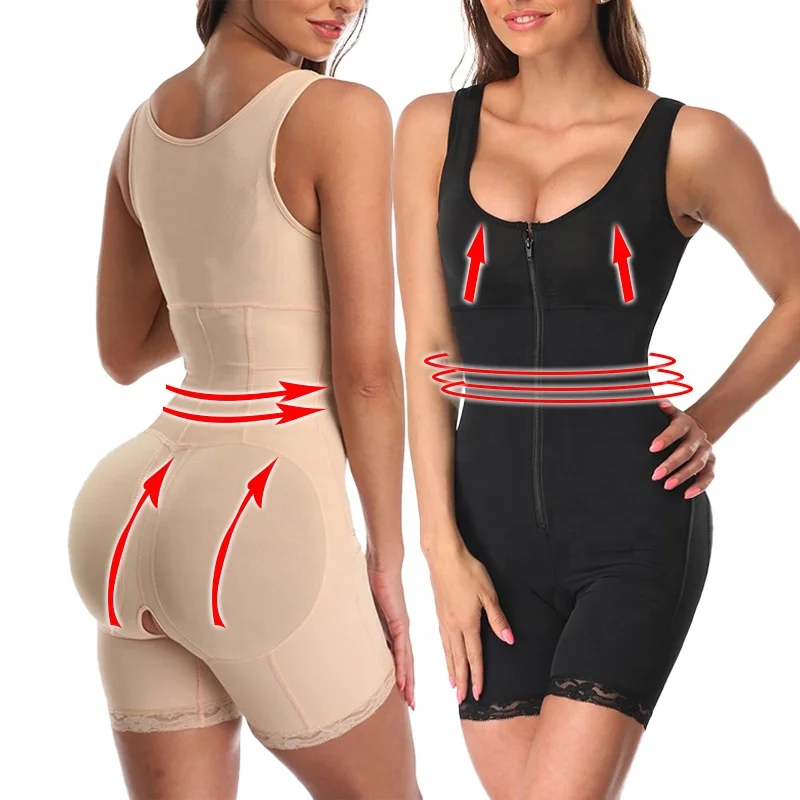 Post Surgery Compression Garment Faja Moldeadora Shapewear Full body Bra Girdle Bodysuit Fajas Colombianas Post Surgery