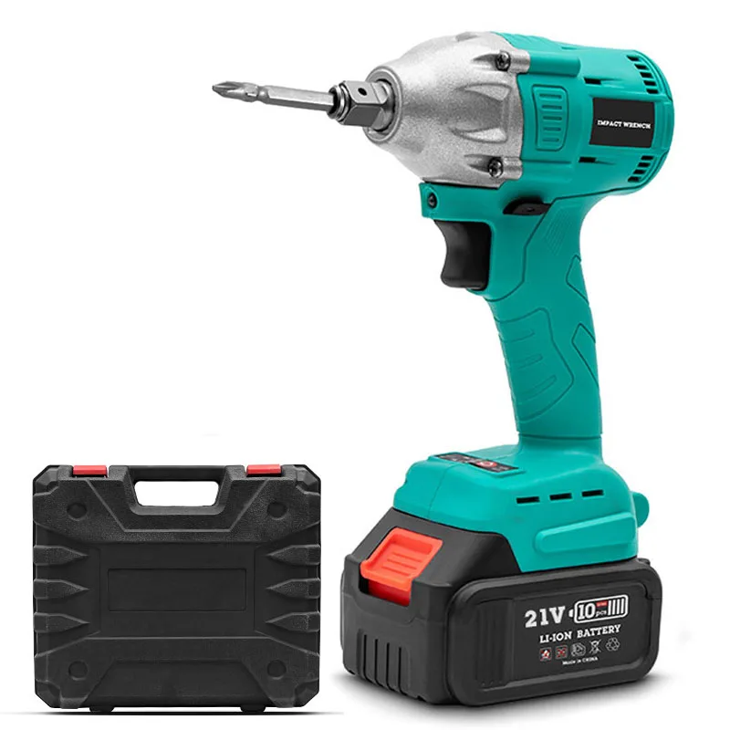 Cordless Electric Impact Cordless Ratchet  21v Brushless Wrench  4.0Ah Lithium Battery Powerful Impact Wrench Driver Gun Set