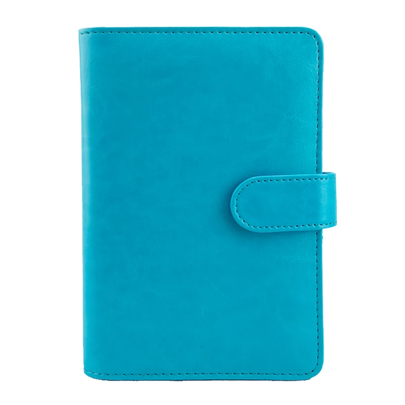 Modernqiu Custom A6 Leather Organizer Hardcover Notebook Diary 6 Ring Binder  Closed Magnets School Use Perfect Gift