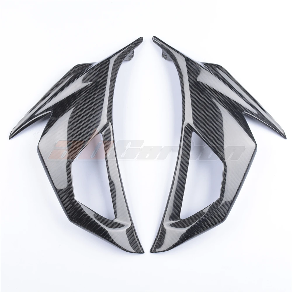 Motorcycle front Head Side Panel Cowl Fairings For Kawasaki Ninja 400 2018-2020 Carbon Fiber 100%