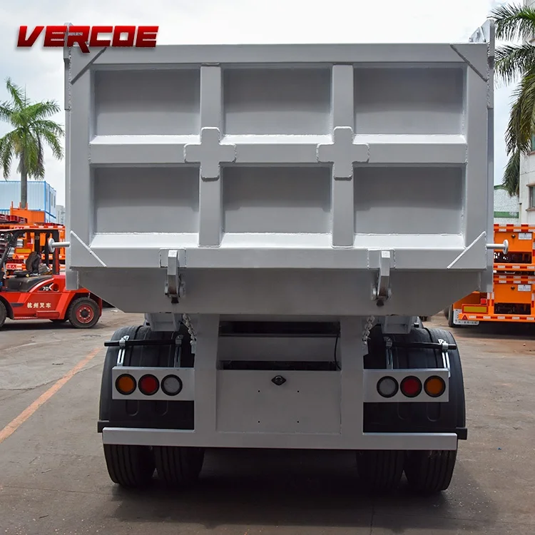 Factory Direct Heavy Duty U-Shape 3 4 Axles Semi-Trailer Tipper Dump Truck Trailers Competitive Prices for Sale