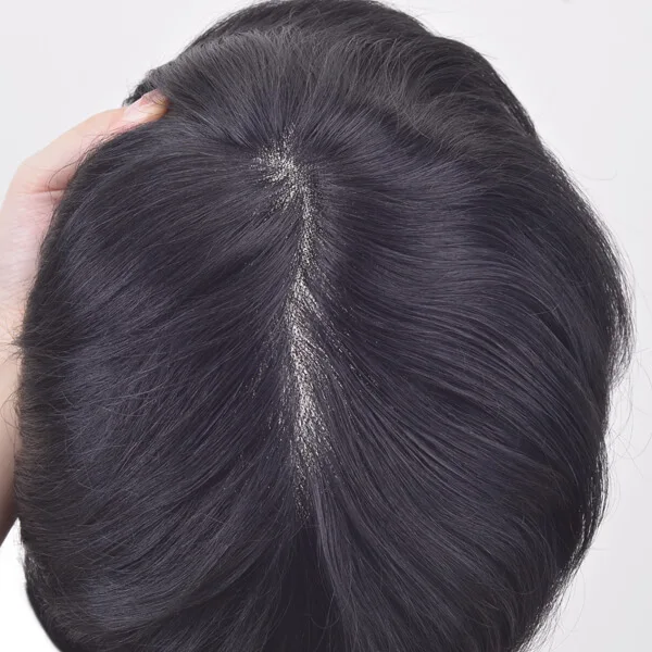  New times hair 0 03 ультратонкая кожа ПУ натуральные передние волосы человеческие мужской парик системы накладных