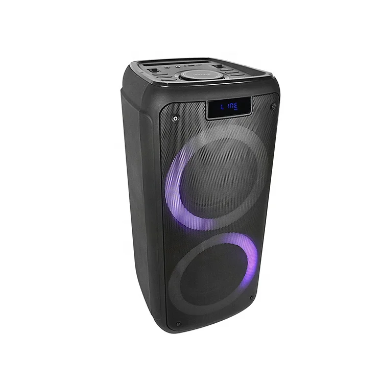 Temeisheng TMS-825 25W RMS Professional Audio Speaker with Disco Lights EQ Election Active Sound for Home Outdoor Party