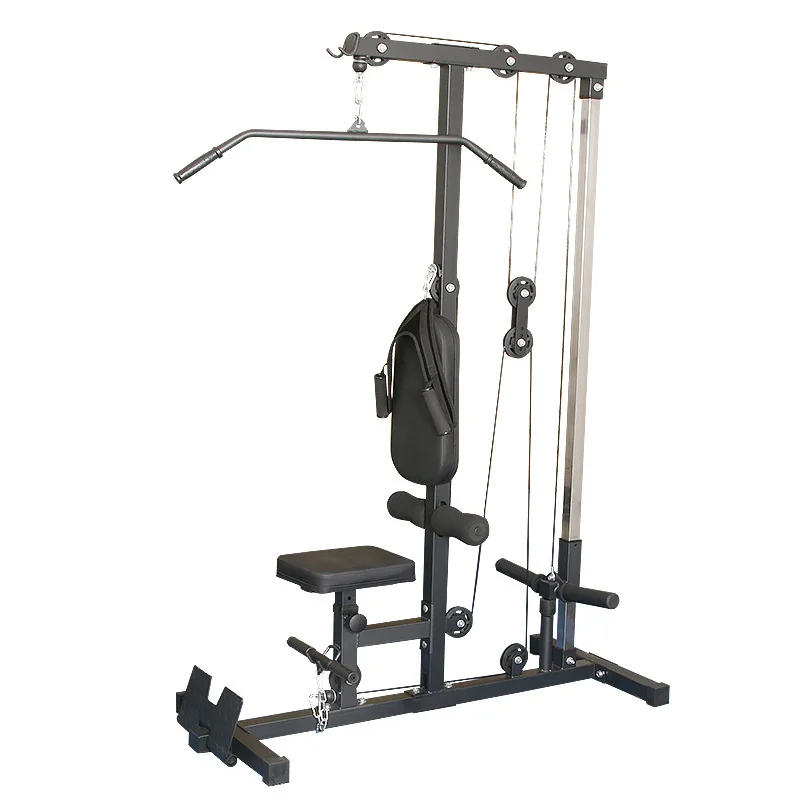 home gym Pull down Weight Machine with pulley  Cable Positions Body Workout Strength Training Bar Machine