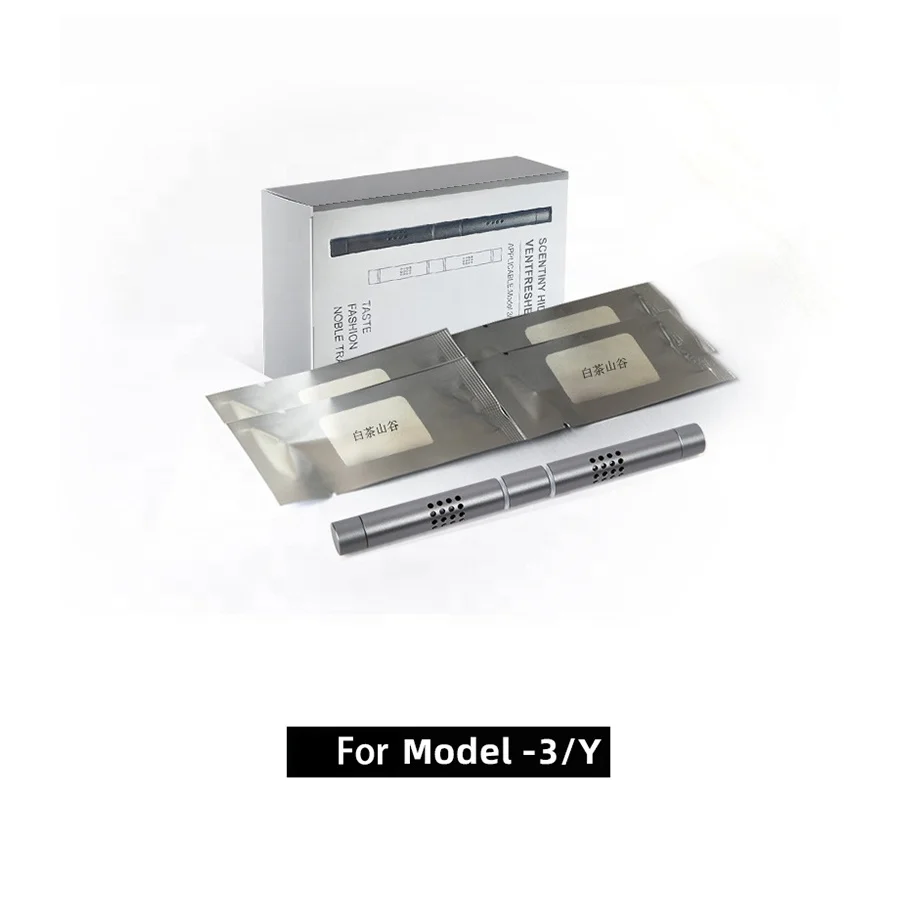 Car Interior Accessories Aluminum Alloy Air Outlet Car Aromatherapy Air Freshener For Tesla Model 3 Model Y