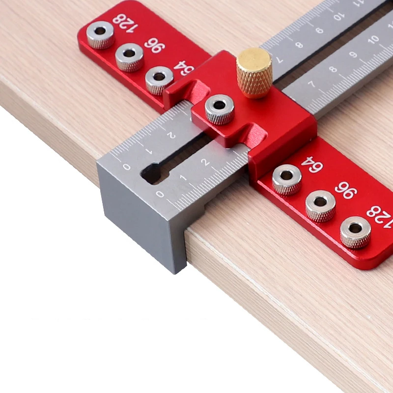 Wholesale Handle Punch Aluminum Alloy Drawer Cabinet Door Install Auxiliary Tools Woodworking Hole Positioner