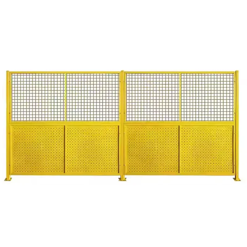 Wholesale sale workshop isolation net warehouse equipment punching plate fence  moved perforated metal mesh fencing
