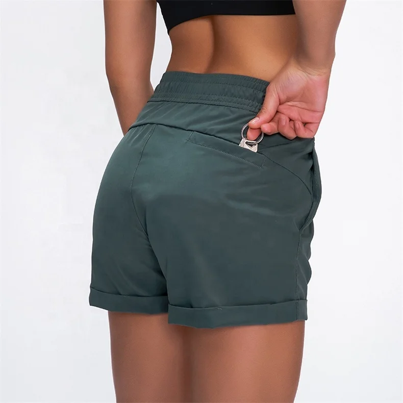Wholesale Loose Fit Elastic Band Dry Fit Running Shorts Pants with Pocket
