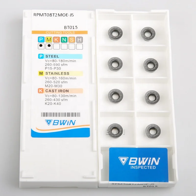 Milling Cutter Inserto Rpmt1204 Moe Cermet 1204Mo Turning Tool Holder Indexable Face Milling Insert Rpmt 1003 D 50 Rpmt 10 Yg 12