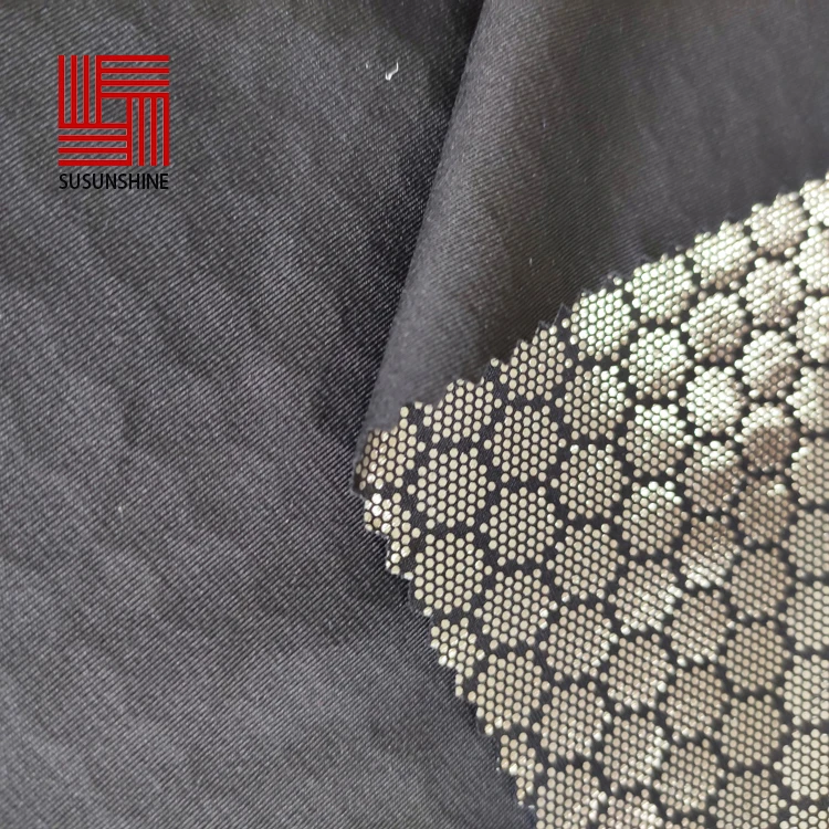 
polyester spandex 4way stretch light bronzing fabric 