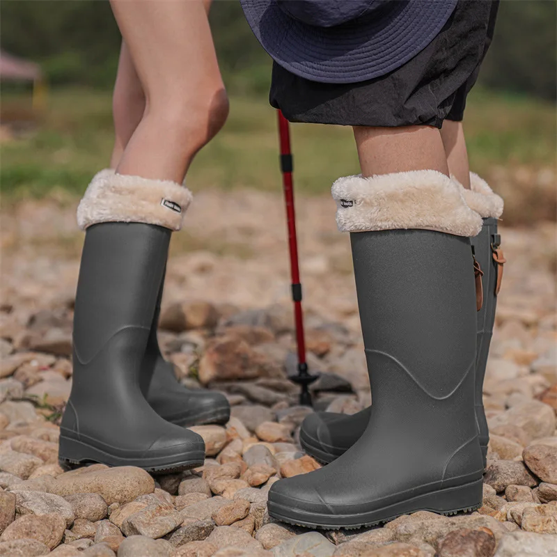 Muti-Color Rain Boots Customized Farm Pvc Boots Garden Gumboots For Winter Outdoor Knee-High Waterproof Fashion Rain Boots