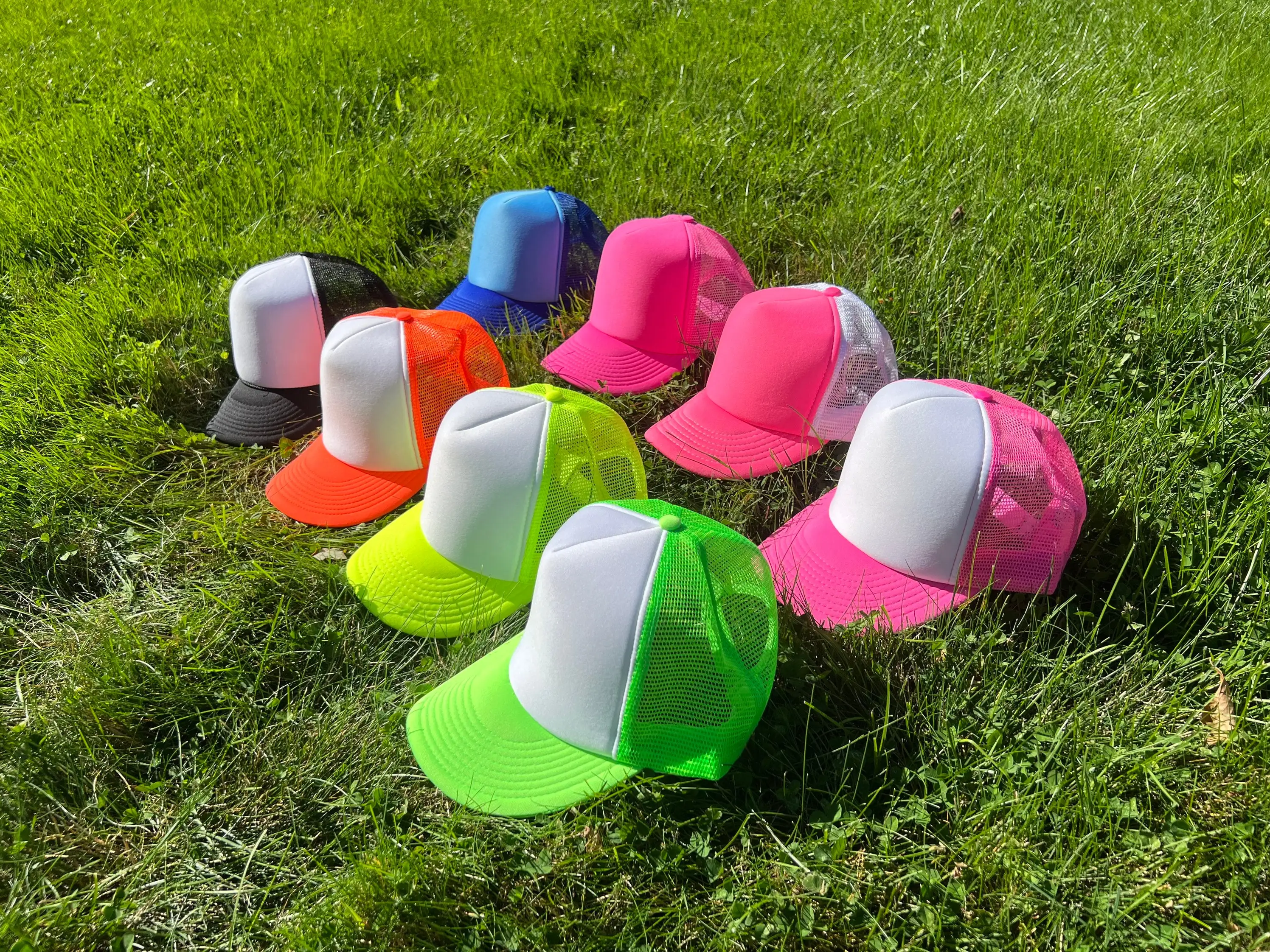 Custom Embroidery Trucker Hat Barbewire Baseball Cap Gorra Snap Back 5 Panel Print Rope Foam Sublimation Mesh Trucker Hat