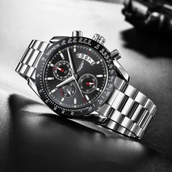 Drop Shipping Silicon Sports Watch Bands Mens Luxury Wristwatch Chronograph Quartz Watches