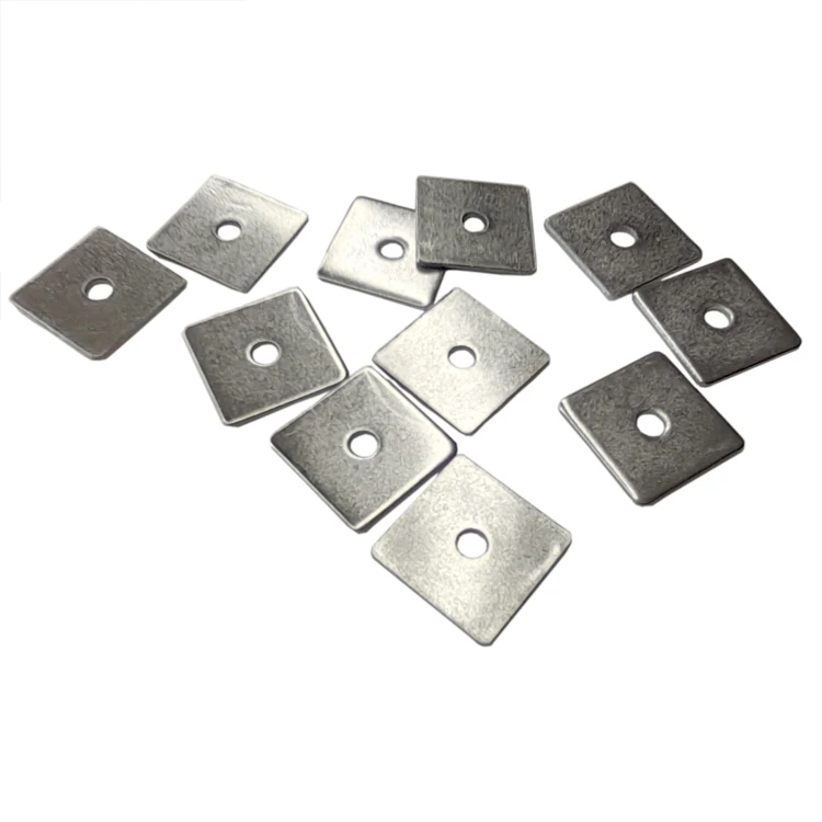 Standard customized size stainless steel 304 square flat washer made in China
