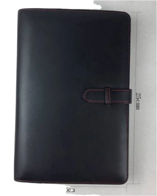 New design PU leather loose leaf Qualified portable travel mobile charger power bank notebook