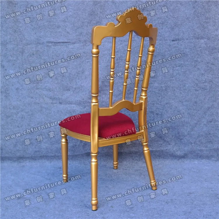Hot sale Modern Luxury  Gold Metal with Dining Throne for Hotel , Restuarann table chair.