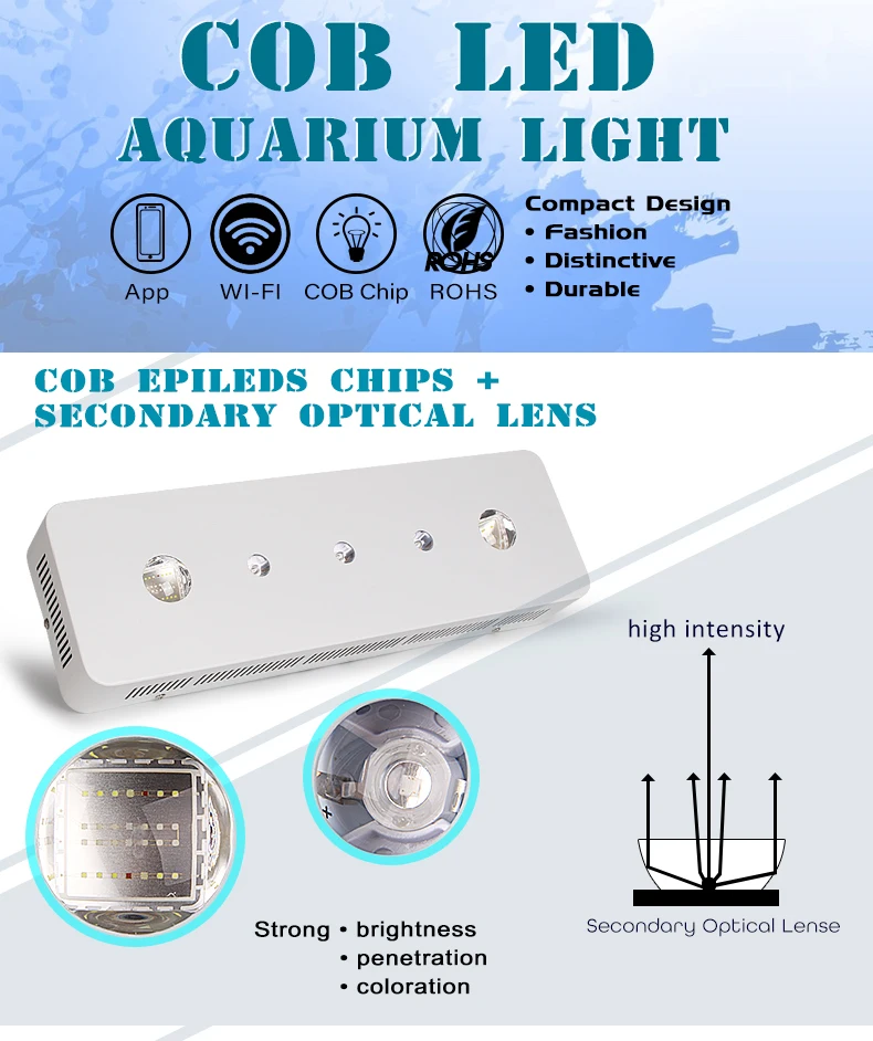 
Popular WiFi APP Knob control coral reef fish tank aquarium led lights 