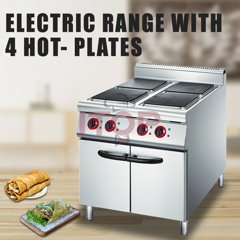 ITOP Kitchen Equipment Commercial Customized Electric Furnace Cooking Pot Stove Range with Oven
